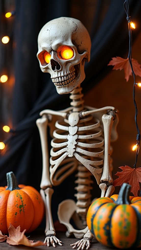 diy spooky skeleton decorations