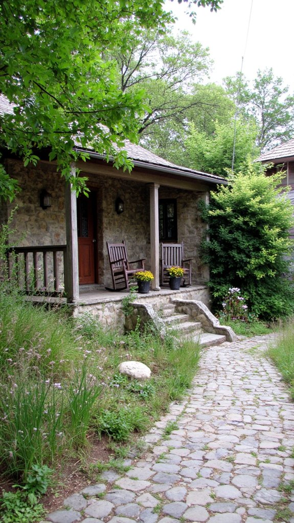 welcoming porch stunning views