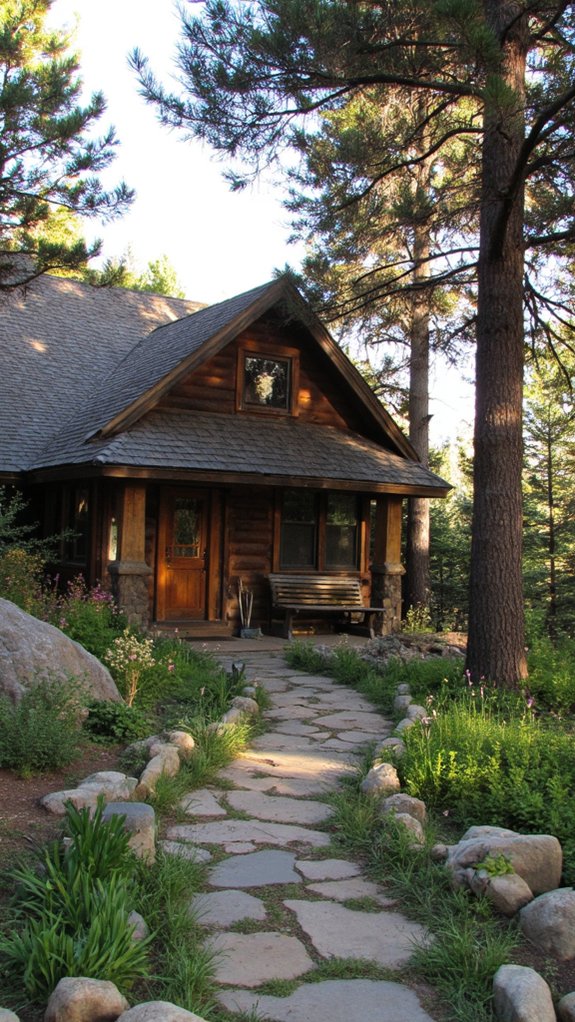 natural wood earthy tones