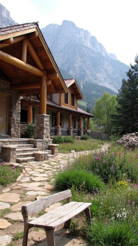 luxurious mountain lodge retreat