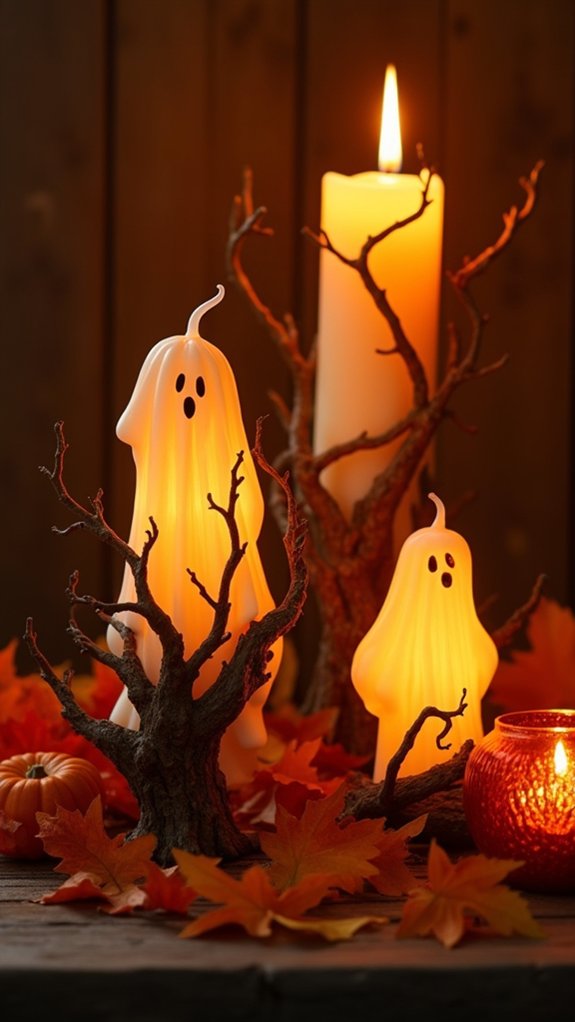 haunting halloween candle ambiance