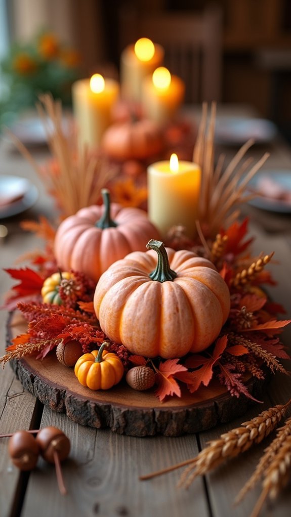 cozy autumn harvest centerpieces
