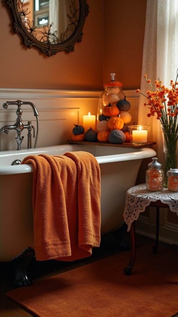 spooky halloween bath accessories