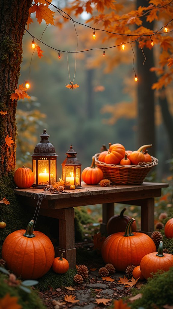 magical autumn garden retreat