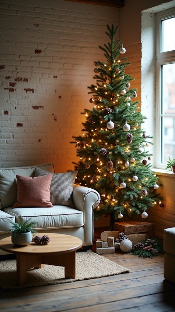 rustic pinecone tree decorations