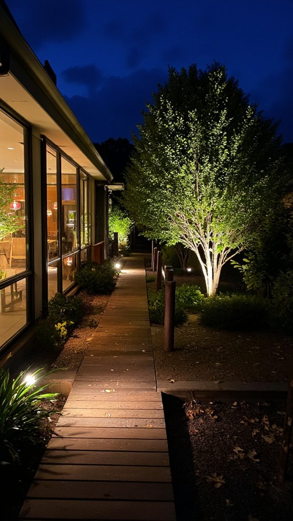 illuminate trees for impact