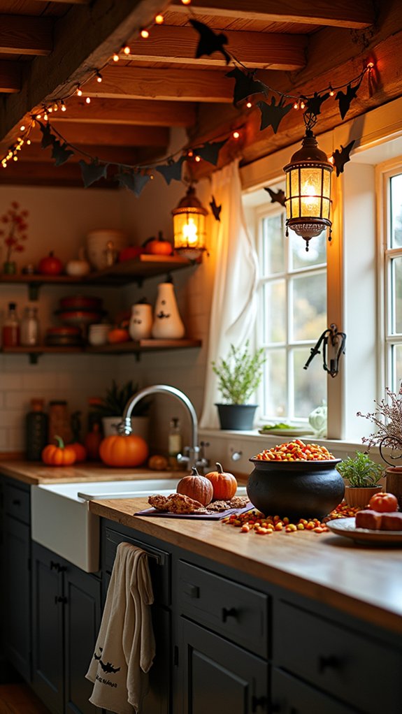 whimsical halloween kitchen decor