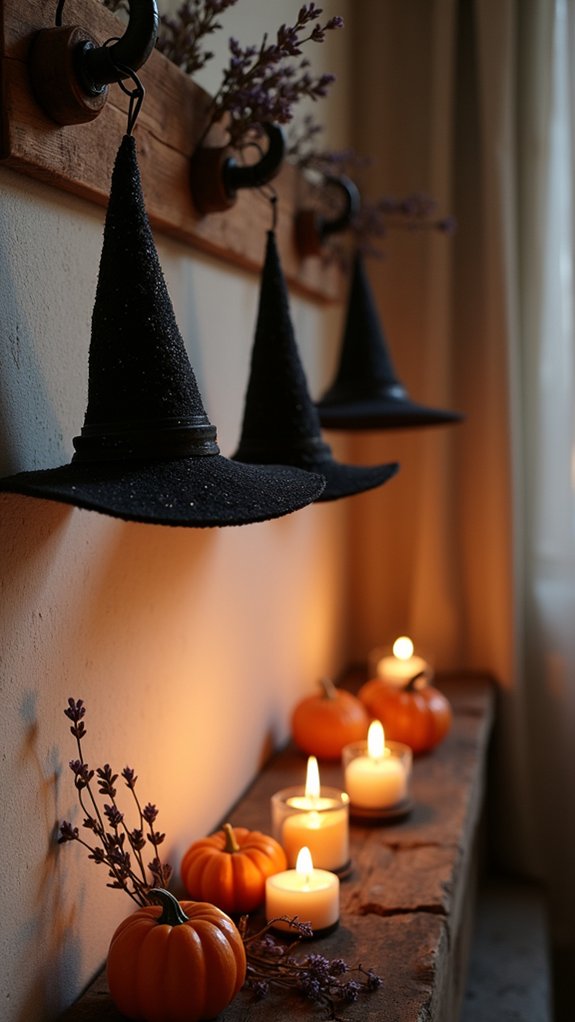 whimsical halloween witch decor