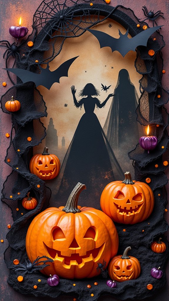 spooky memory photo display