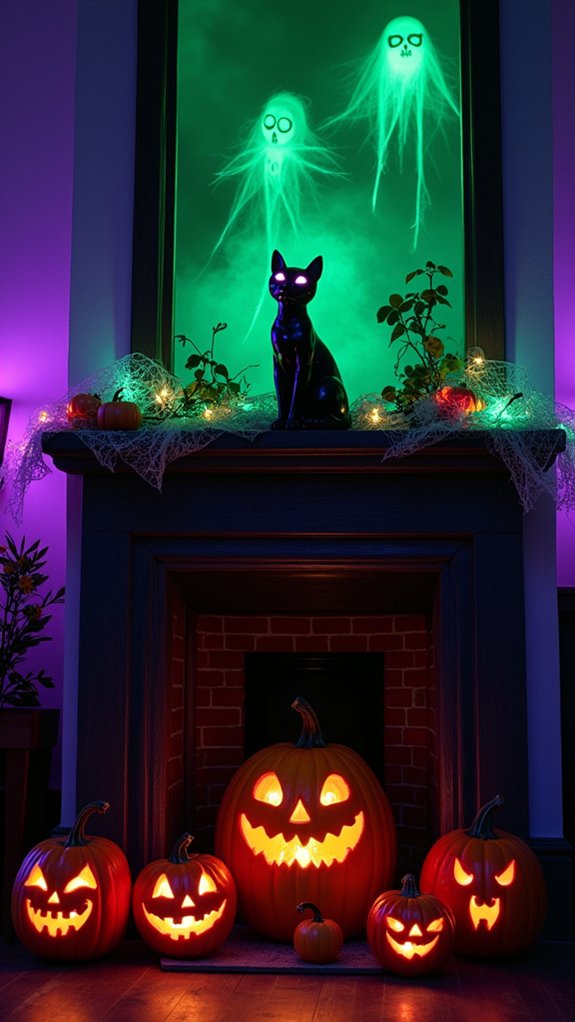 glow in the dark halloween decorations