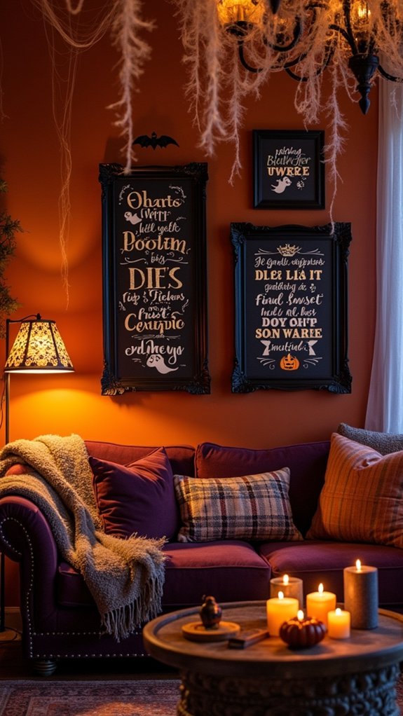 whimsical halloween quote art