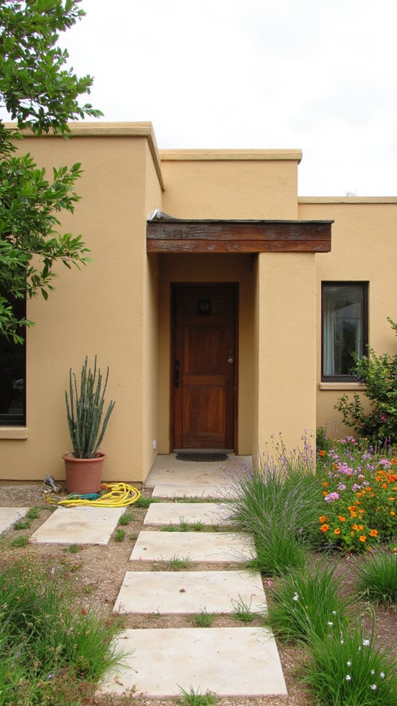 warm inviting contemporary exterior