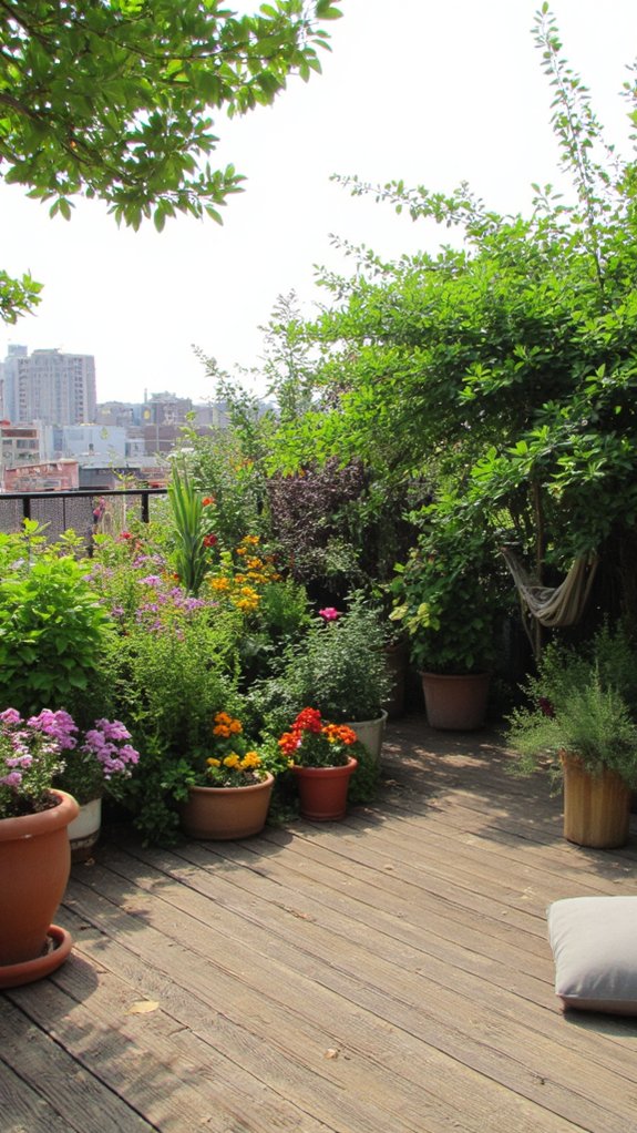 rooftop garden oasis retreat