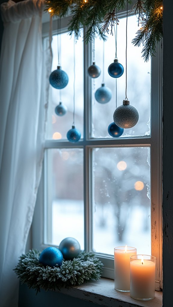 elegant blue silver decor