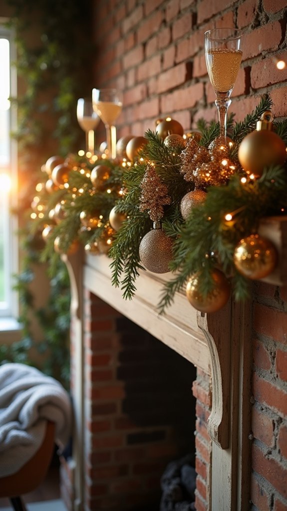 elegant champagne inspired garlands