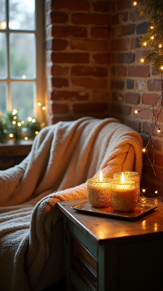 warm inviting holiday ambiance