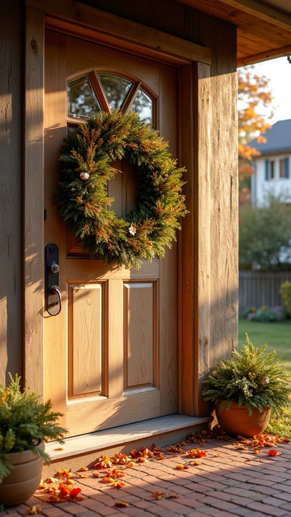 elegant gold wreath decoration