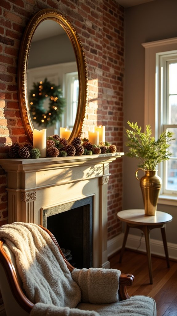 festive elegance with mirrors