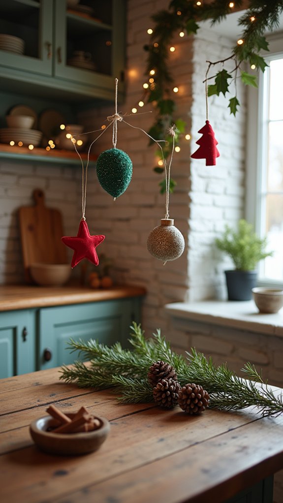 homemade festive kitchen decor