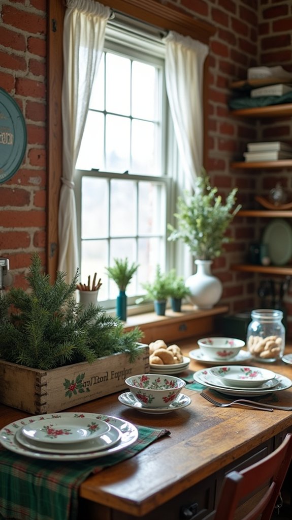 vintage christmas kitchen decor