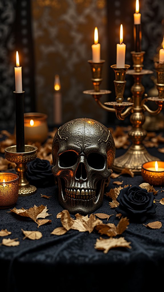 gilded skulls for elegance