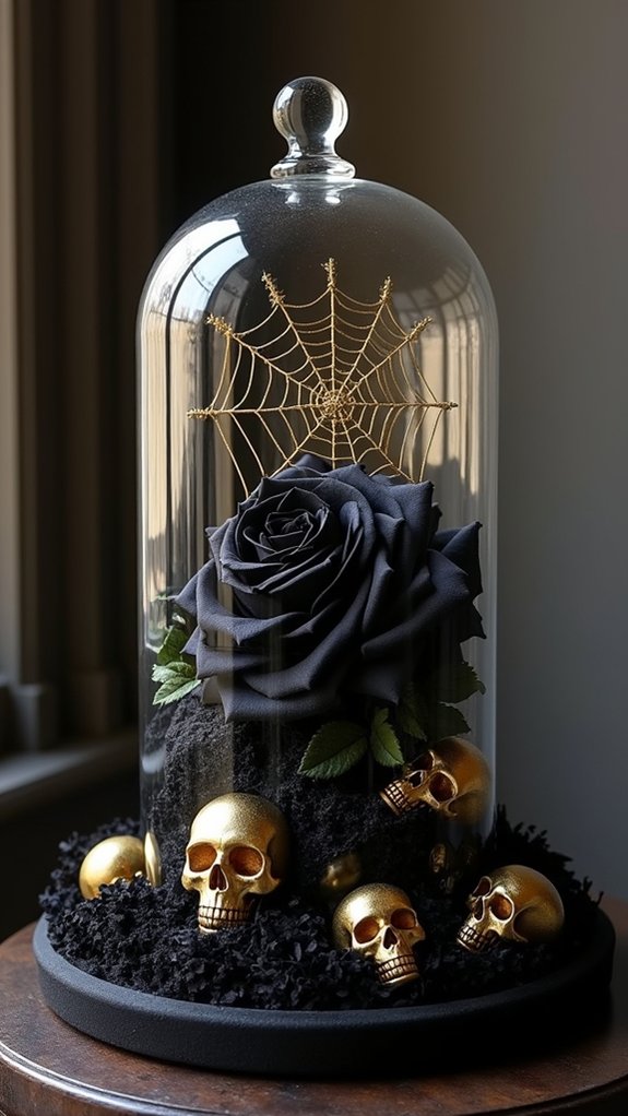 glamorous glass cloche displays