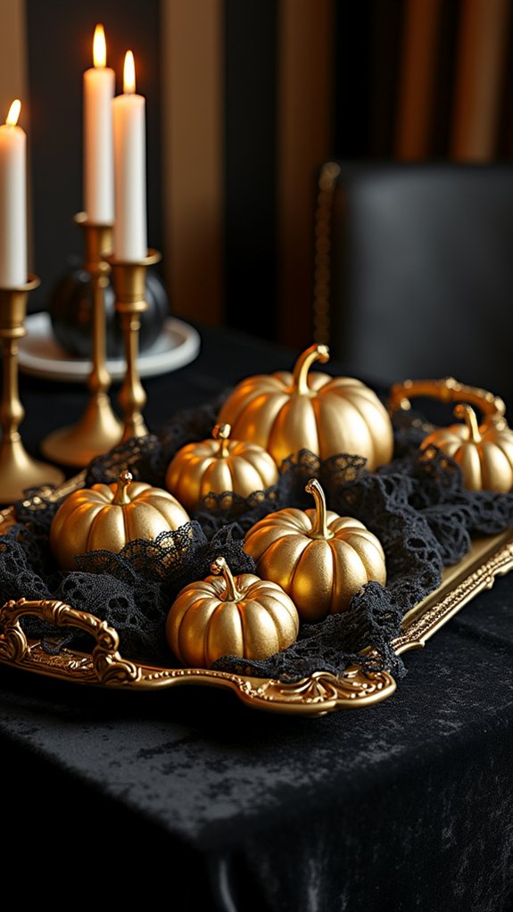 elegant black gold decor