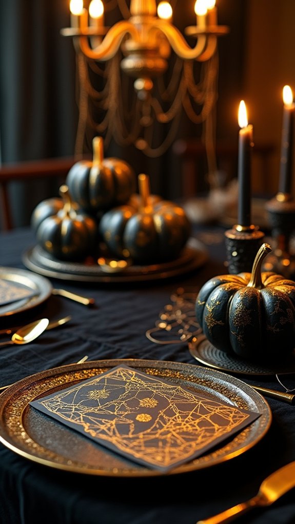 elegant gold foil invitations