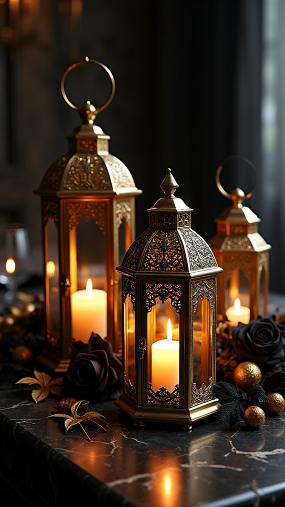 chic halloween decorative lanterns