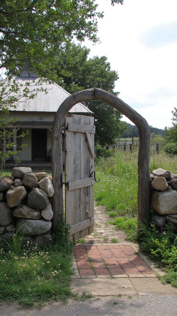 charming rustic farmhouse gates