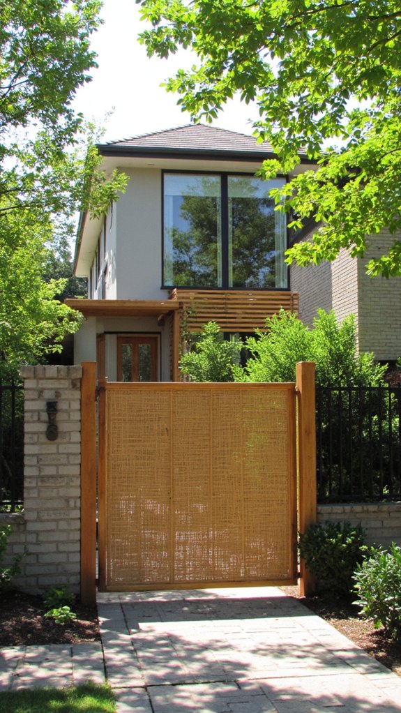 sustainable and stylish entrance