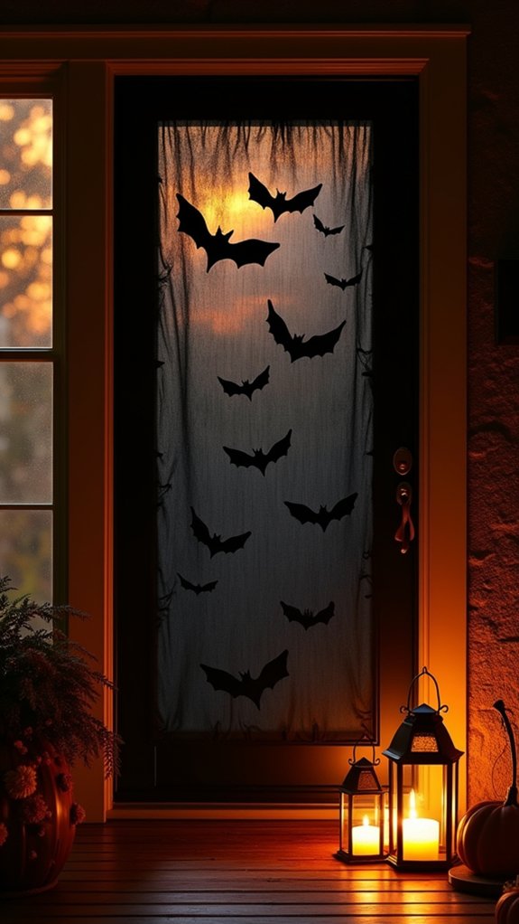 spooky door decoration idea