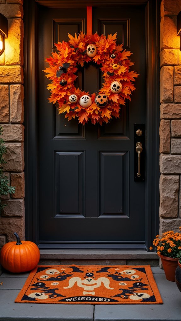 vibrant spooky halloween decor