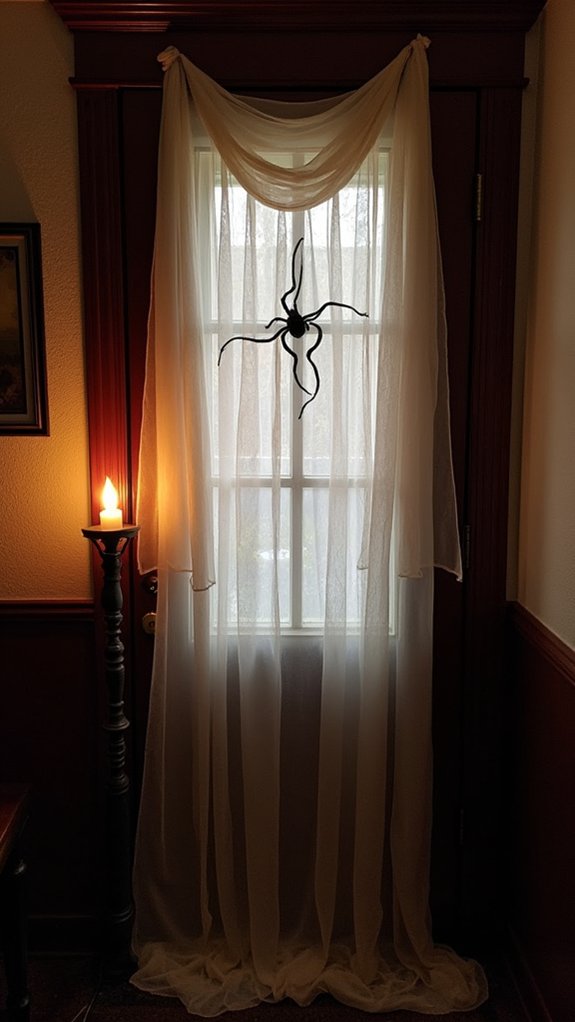 creepy haunted door wrap