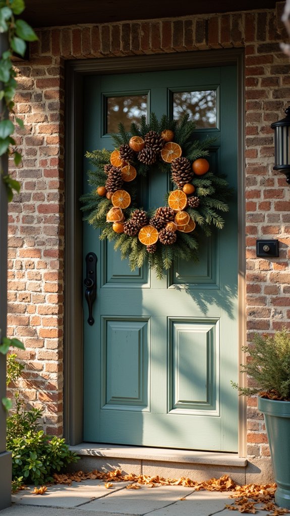 natural festive wreath decoration