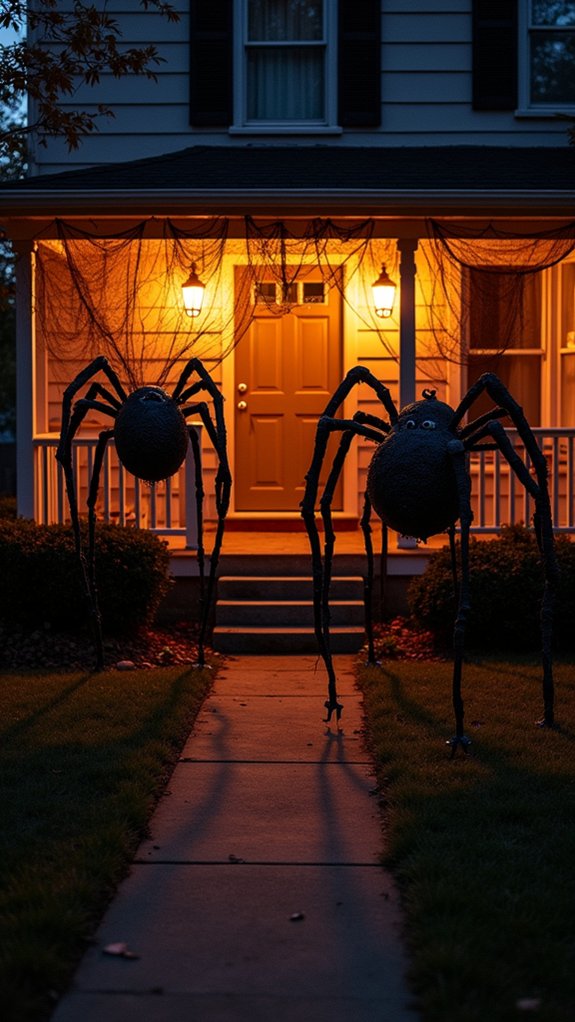 spooky spider halloween decorations