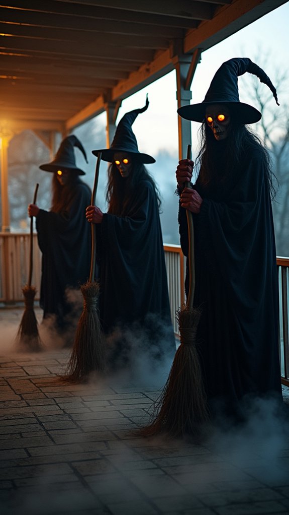 whimsical halloween witch decorations