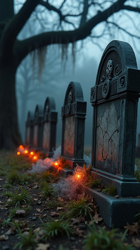 chilling haunted graveyard decorations