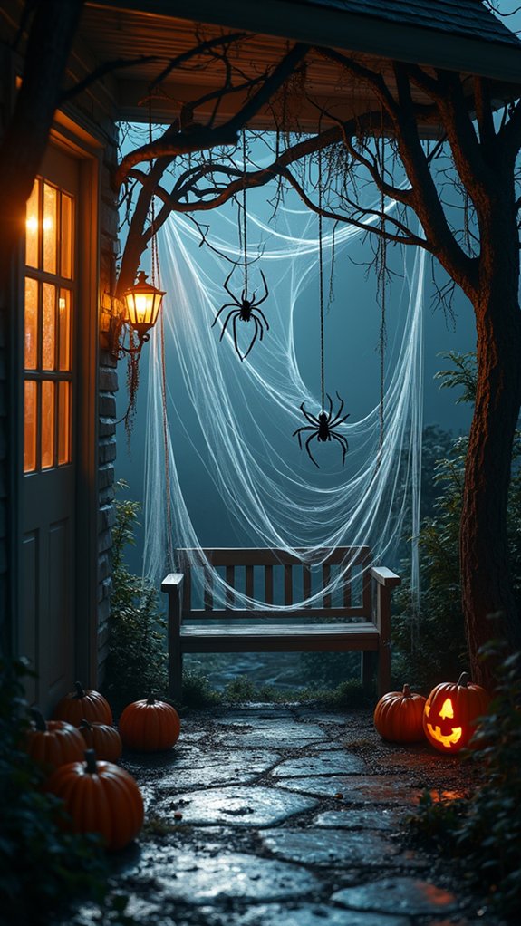 creepy halloween spider webs