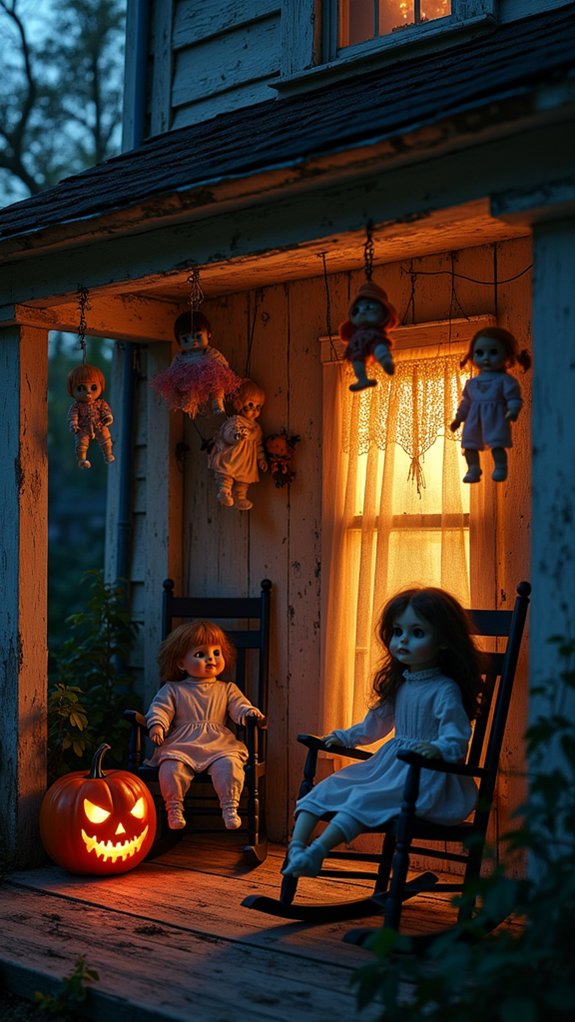 eerie dolls in unexpected places