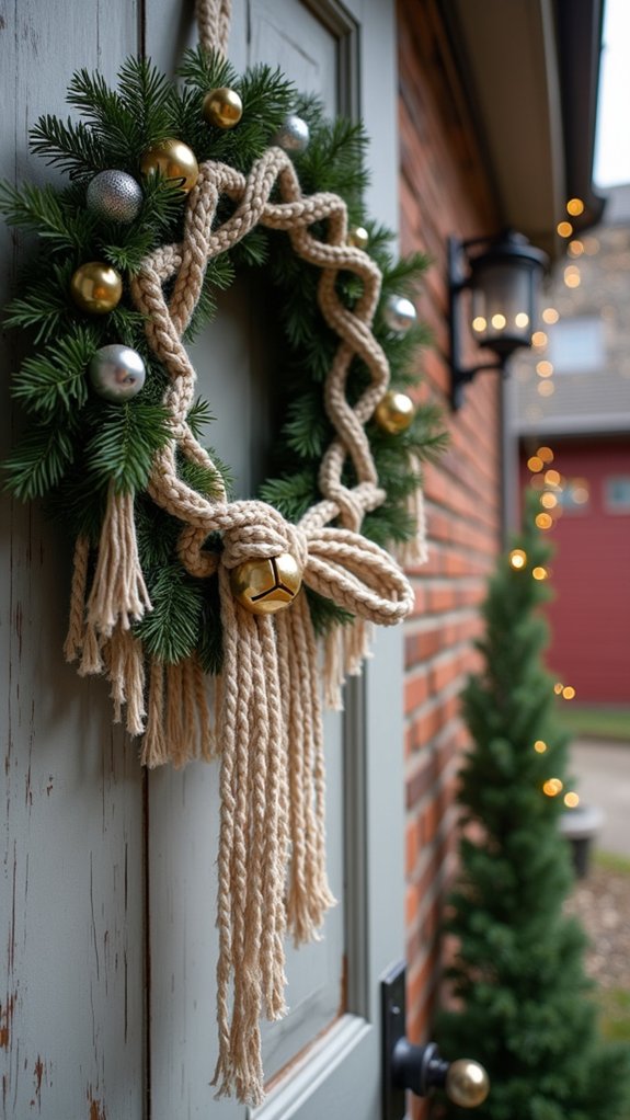 festive macrame wreath project
