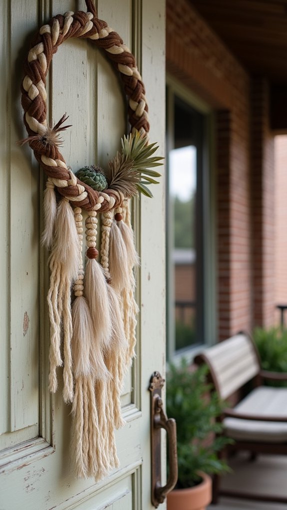 boho dreamcatcher wreath design
