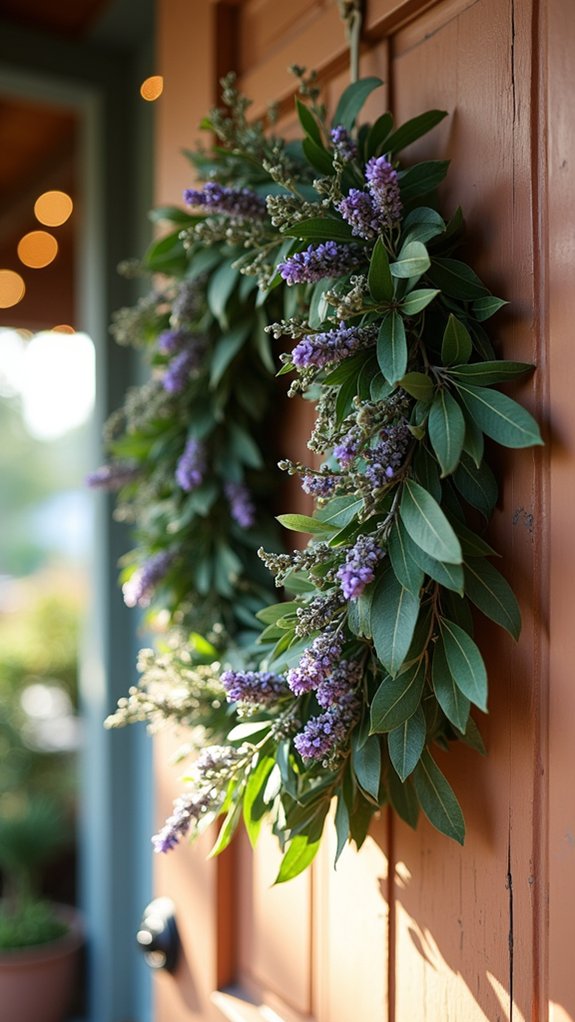eucalyptus lavender holiday wreaths