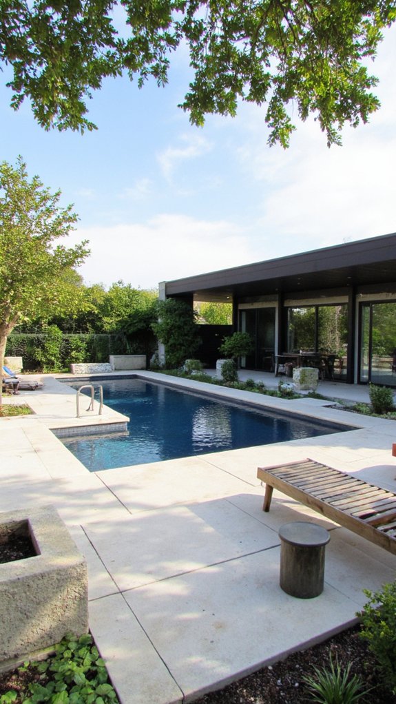 elegant geometric pool design