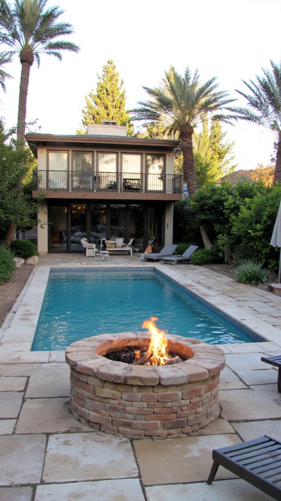 cozy sunken pool retreat