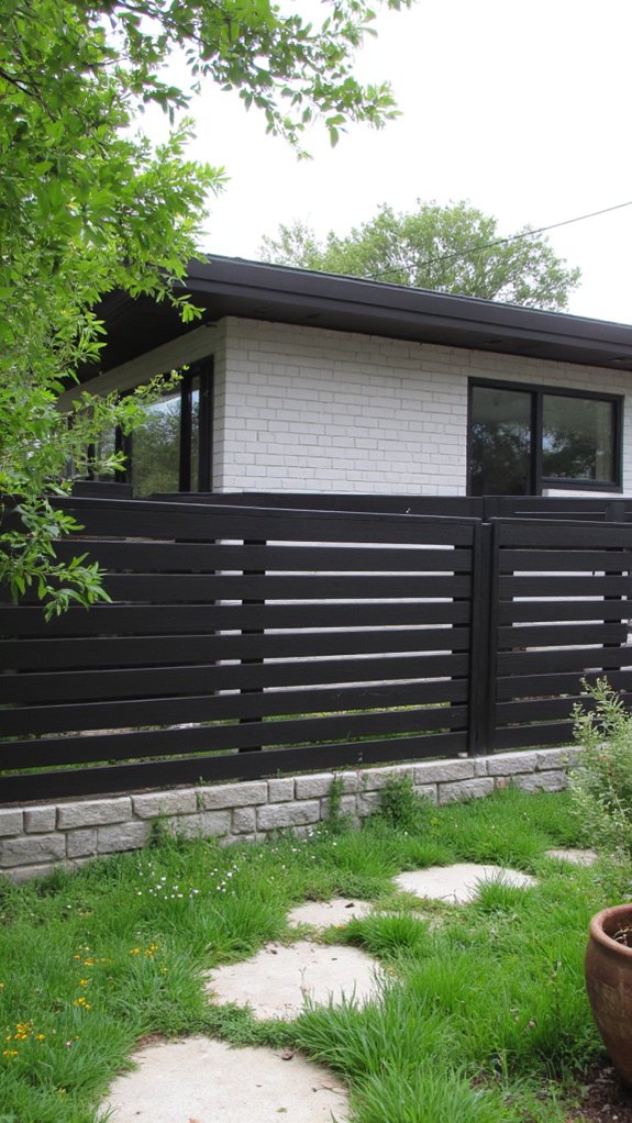 modern low maintenance fencing options