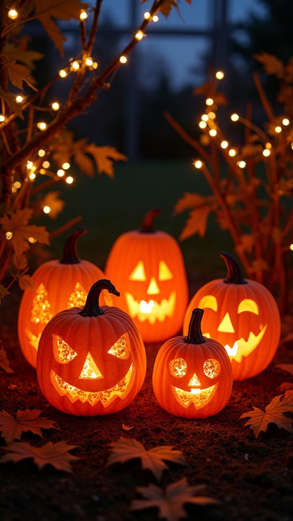 cozy autumn pumpkin lanterns
