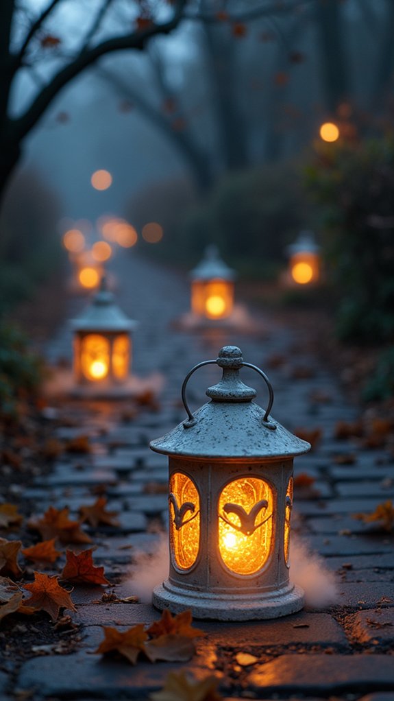 skeletons in glowing jars