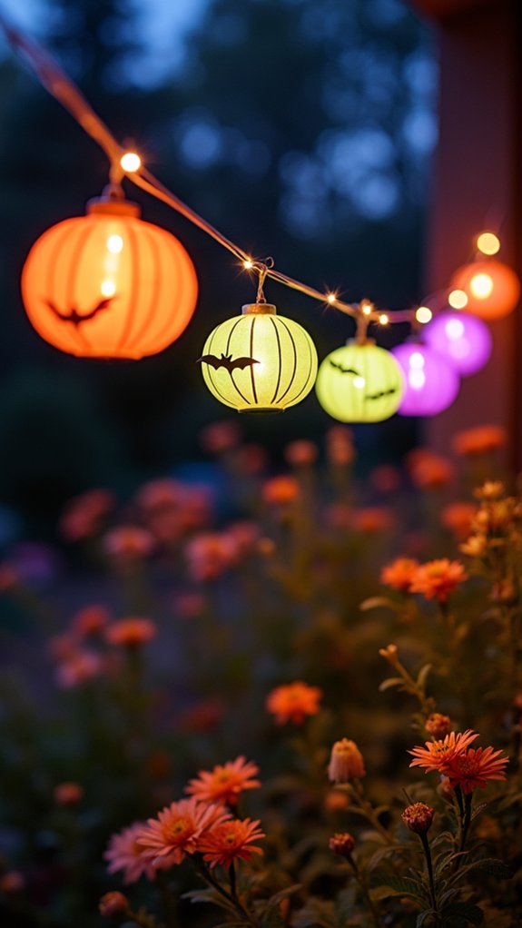 colorful halloween string lanterns
