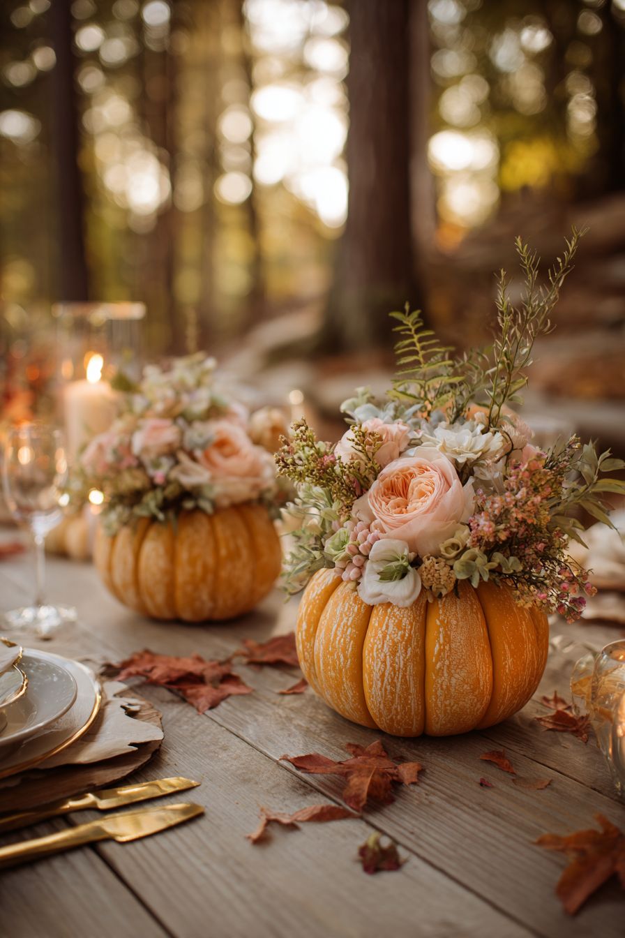 Transform Pumpkins into Adorable Centerpieces